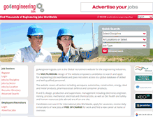 Tablet Screenshot of go4engineeringjobs.com